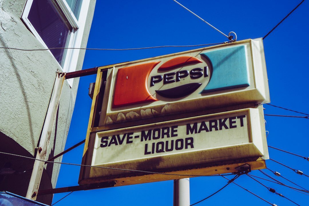 vintage store sign
